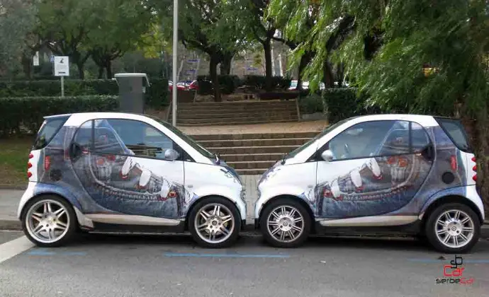 Smart Two rotulacion integral campaña promocional Levi´s en España | SerbeCar