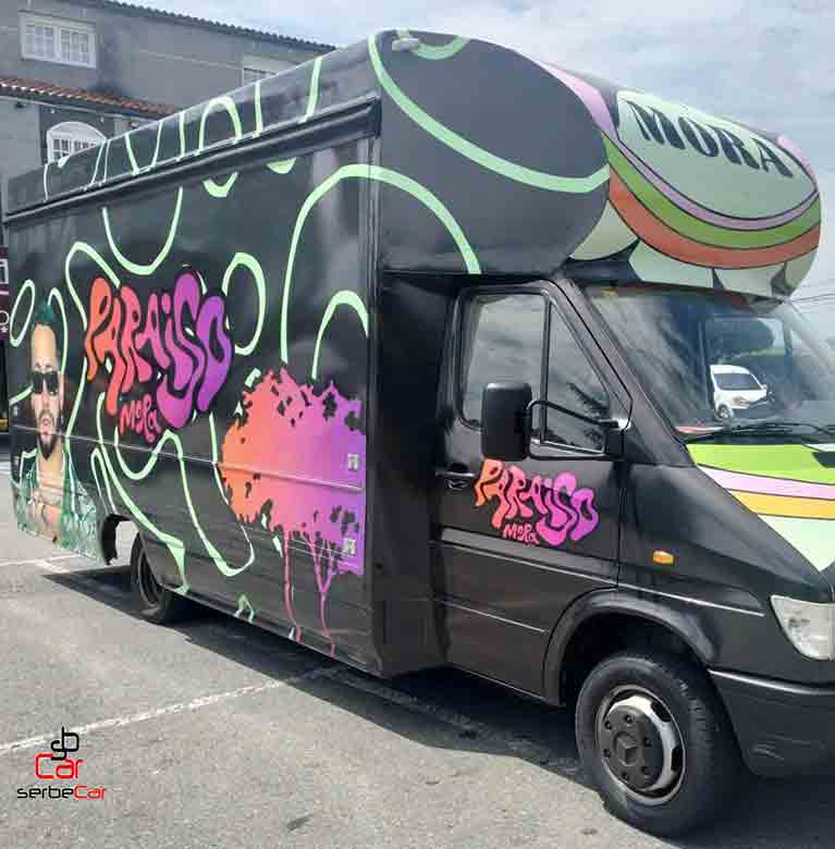 Unidad Móvil CAMIÓN LATERAL ABATIBLE promoción Mora - Paraiso road show 2024| SerbeCar